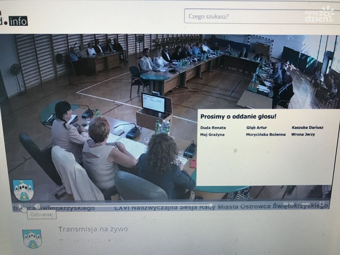 Obstrukcja radnych z PiS Obstrukcja radnych z PiS