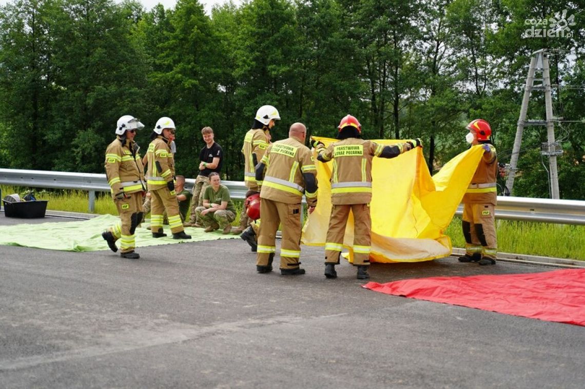 Obwodnica Opatowa sprawdzana przez służby ratownicze Obwodnica Opatowa sprawdzana przez służby ratownicze