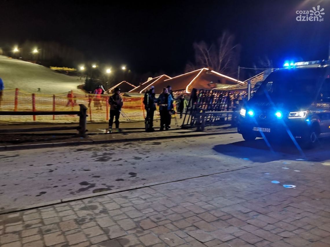 Obywatelskie zatrzymanie nietrzeźwego narciarza w Bałtowie Obywatelskie zatrzymanie nietrzeźwego narciarza w Bałtowie