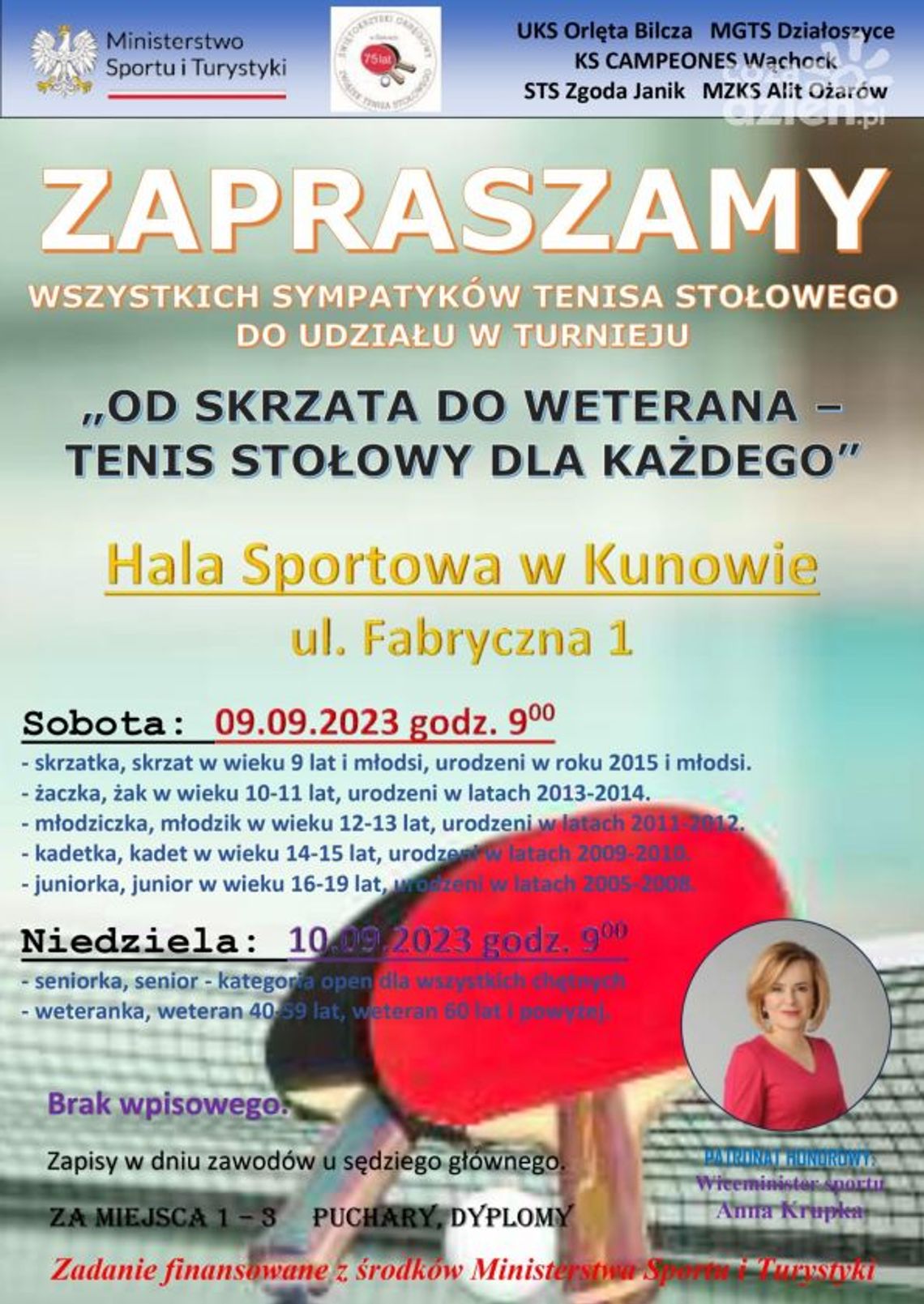 Od skrzata do weterana - tenis stołowy dla każdego Od skrzata do weterana - tenis stołowy dla każdego