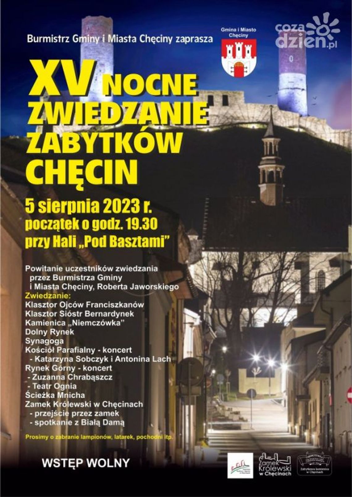 Odwołano Nocne Zwiedzanie w Chęcinach