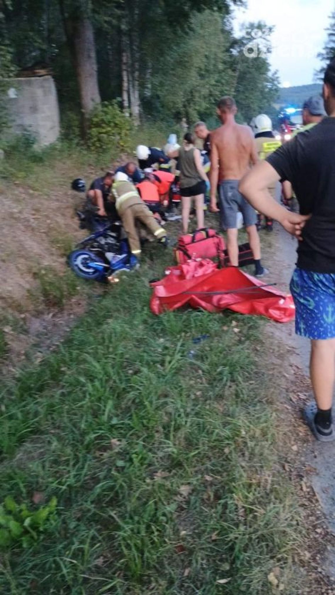 Ofiara śmiertelna wypadku w Hucie Nowej Ofiara śmiertelna wypadku w Hucie Nowej