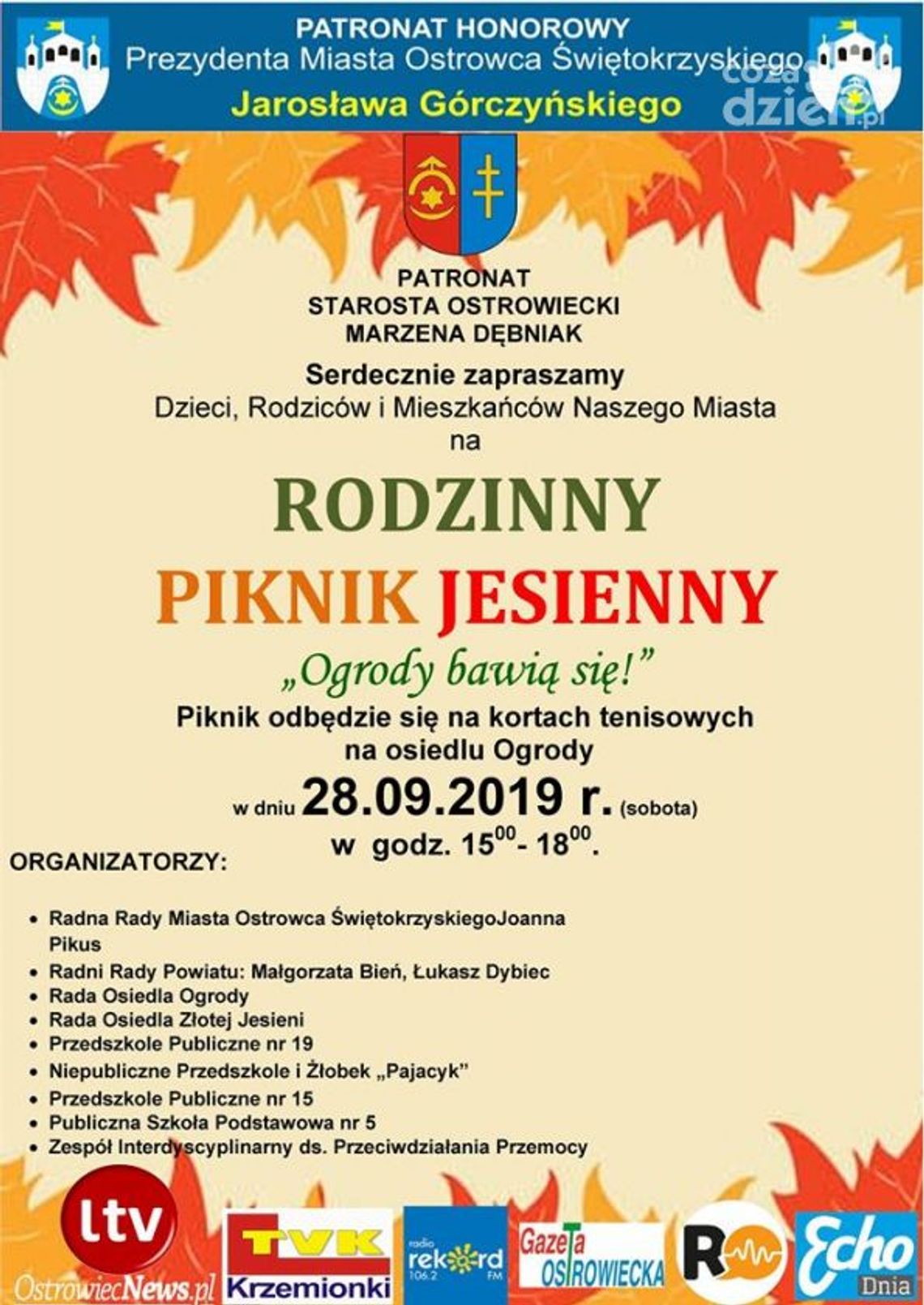 Ogrody bawią się na pikniku rodzinnym