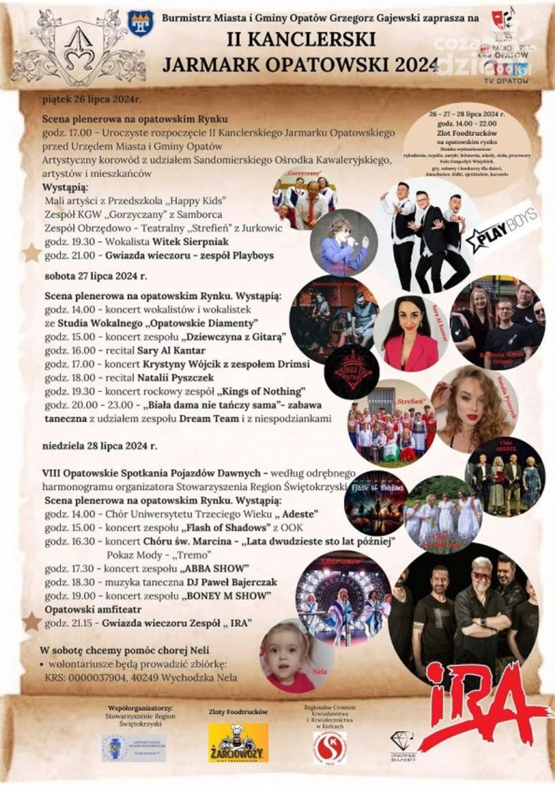 Opatów zaprasza na Kanclerski Jarmark Opatów zaprasza na Kanclerski Jarmark