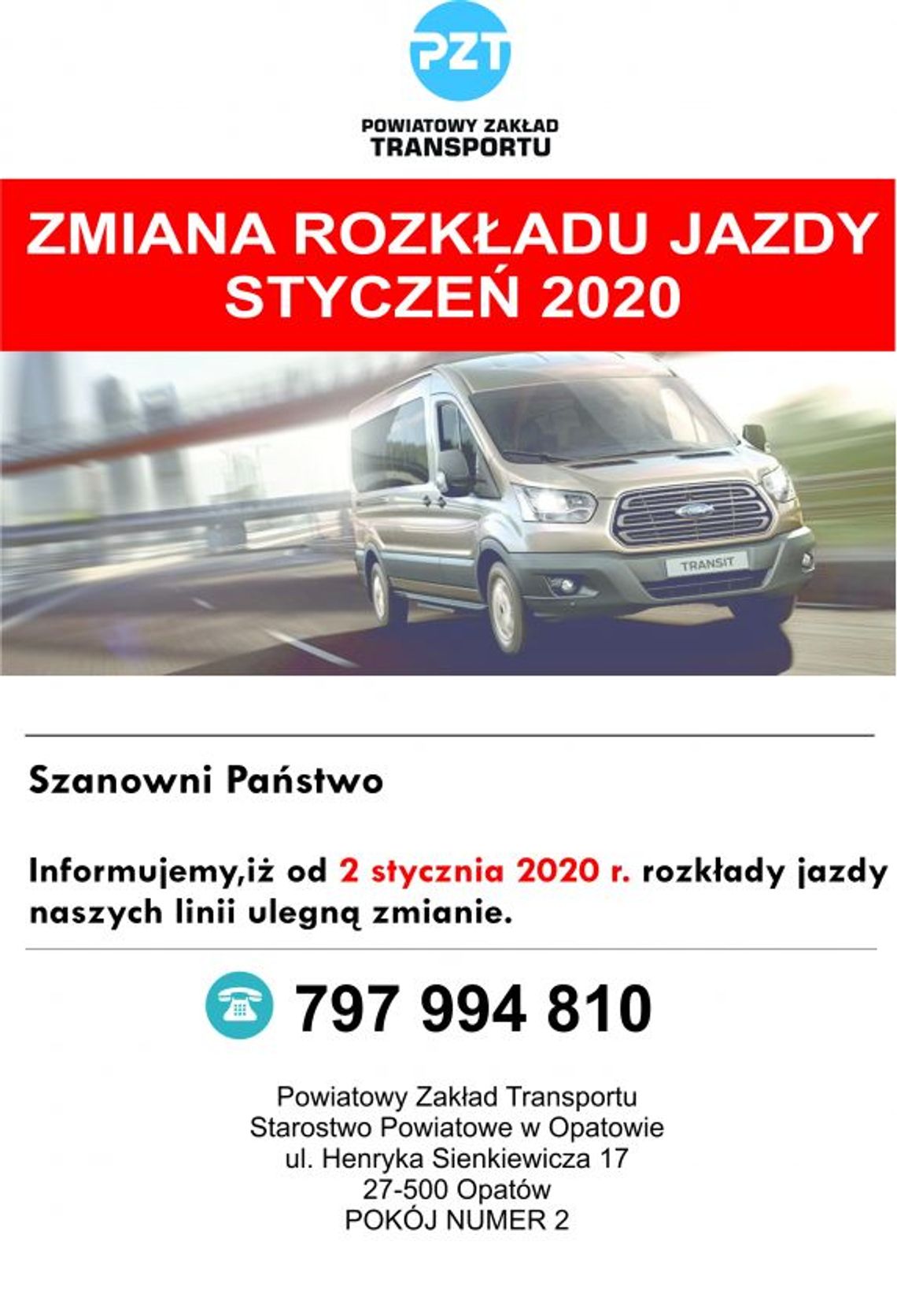 Opatów. Zmiany w komunikacji miejskiej