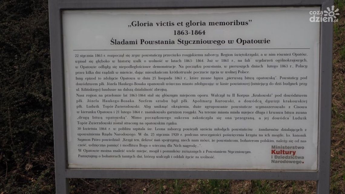 Opatowskie obchody rocznicy wybuchu Powstania Styczniowego Opatowskie obchody rocznicy wybuchu Powstania Styczniowego