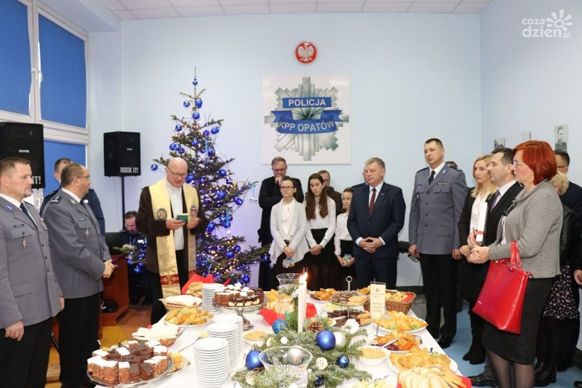 Opłatek w opatowskiej komendzie