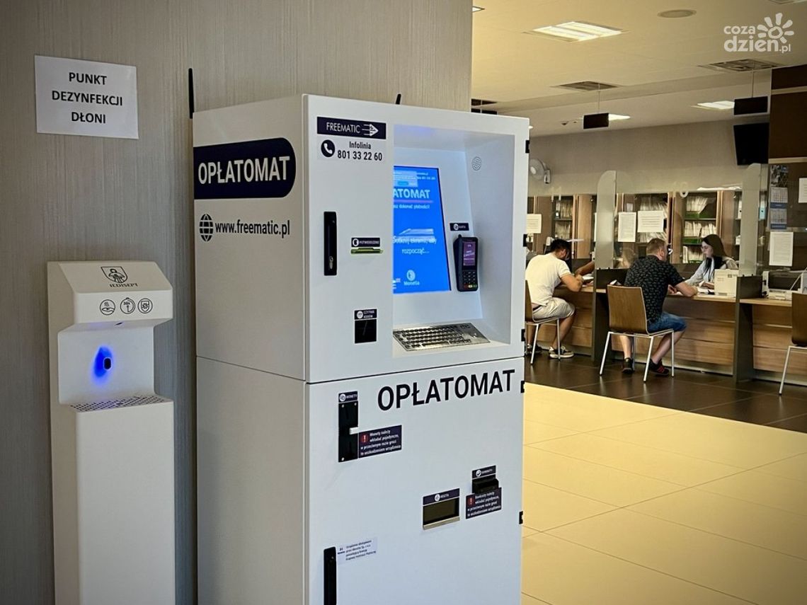 Opłatomaty w kieleckim Starostwie Powiatowym 