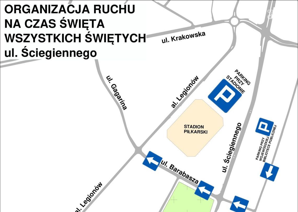 Organizacja ruchu w okresie Wszystkich Świętych Organizacja ruchu w okresie Wszystkich Świętych