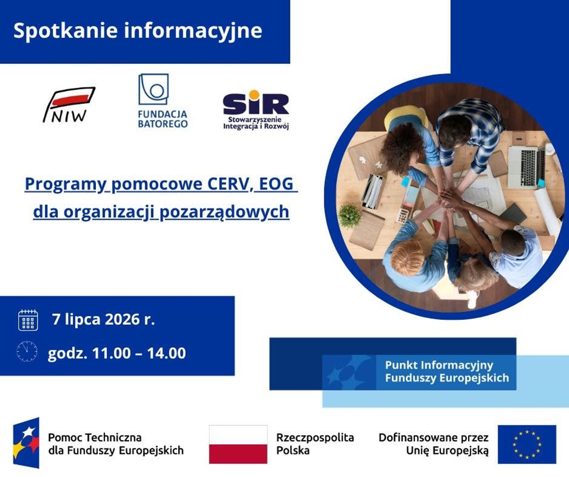 Organizacje społeczne i samorządy poznają możliwości finansowania z programów CERV i Funduszy EOG
