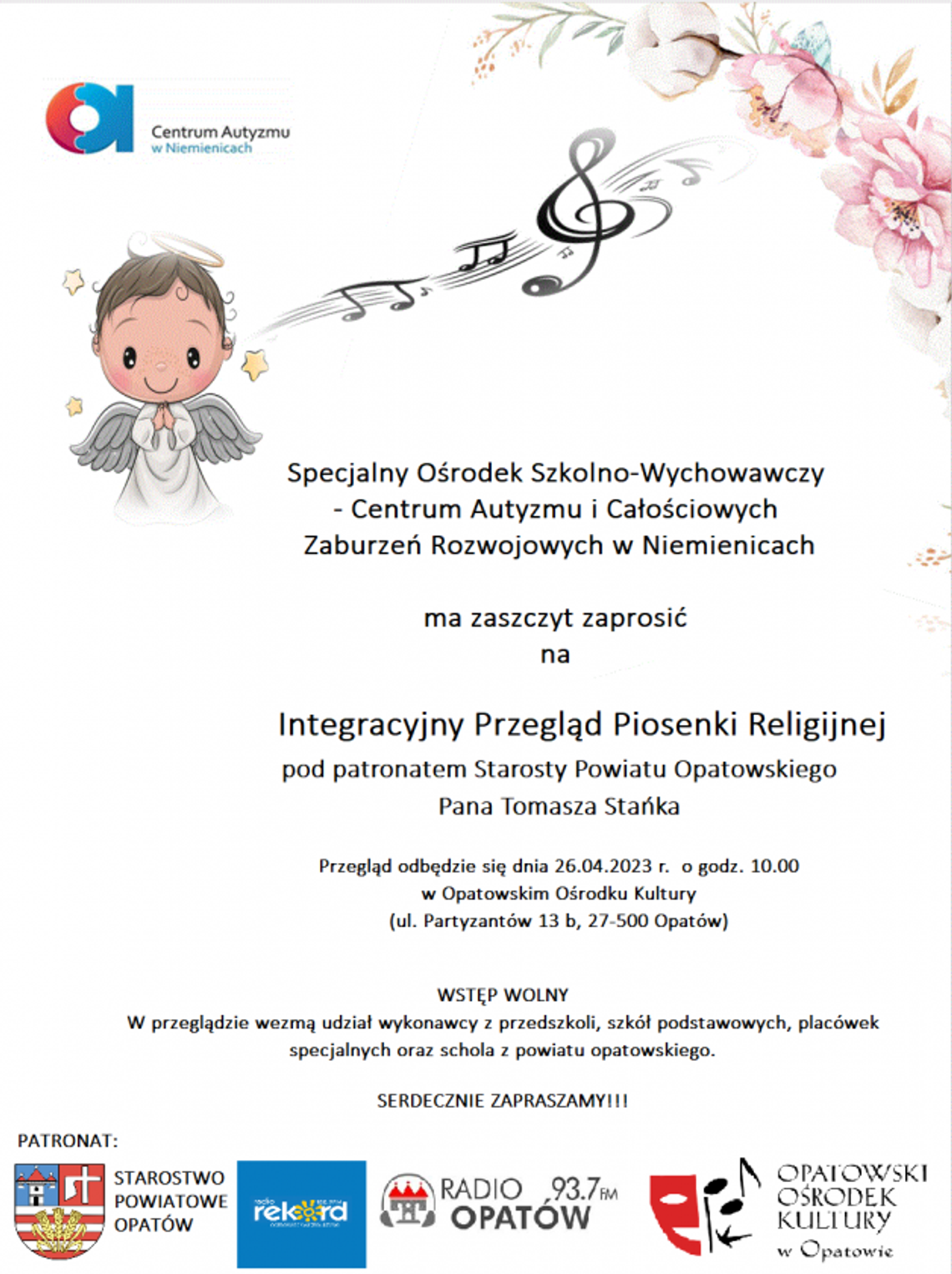 Ośrodek w Niemienicach zaprasza na przegląd piosenki religijnej 