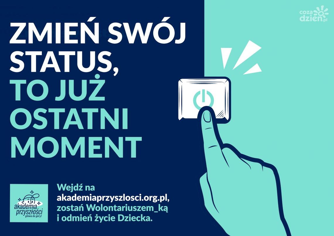 Ostatni moment, by zgłosić się do wolontariatu w Akademii Przyszłości! Ostatni moment, by zgłosić się do wolontariatu w Akademii Przyszłości!
