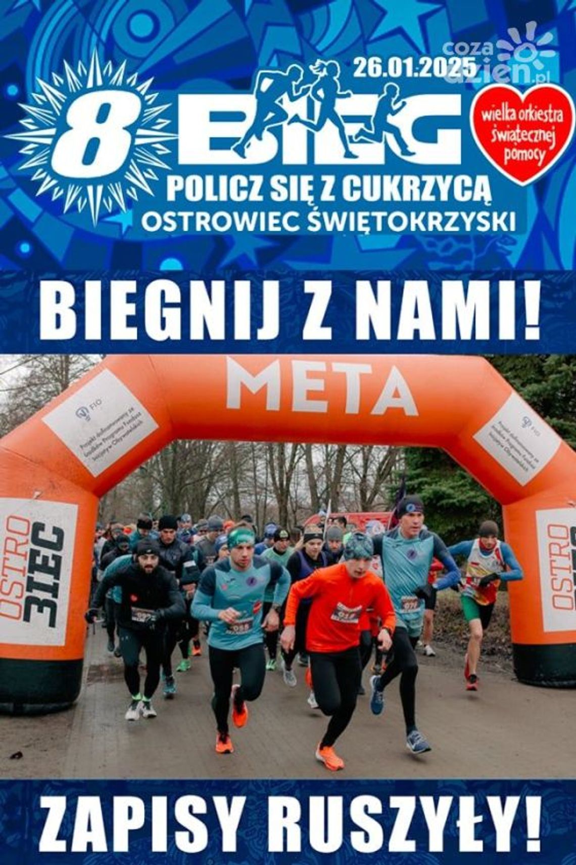 OstroBiec zaprasza do biegów w ramach WOŚP OstroBiec zaprasza do biegów w ramach WOŚP