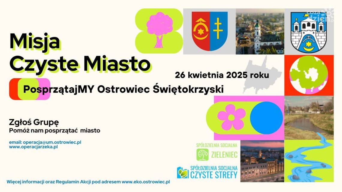 Ostrowczanie posprzątają swoje miasto i brzegi Kamiennej Ostrowczanie posprzątają swoje miasto i brzegi Kamiennej