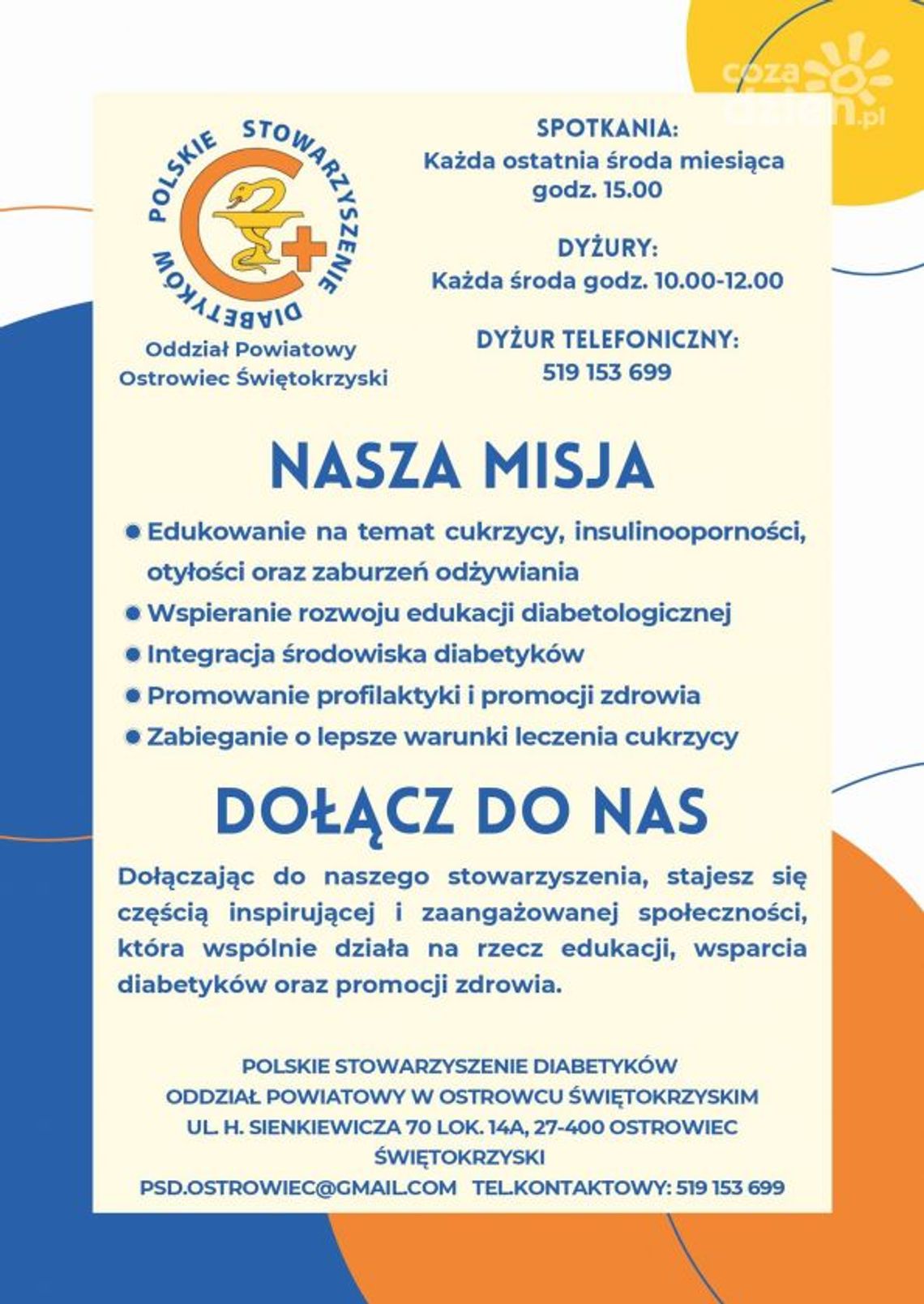 Ostrowiccy diabetycy mają swoje stowarzyszenie Ostrowiccy diabetycy mają swoje stowarzyszenie