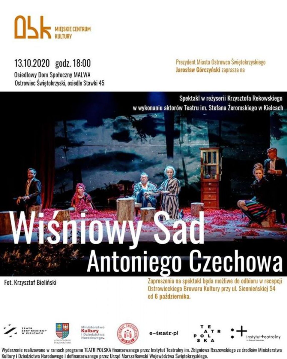 Ostrowiec Św. na trasie "Wiśniowego sadu" Ostrowiec Św. na trasie "Wiśniowego sadu"