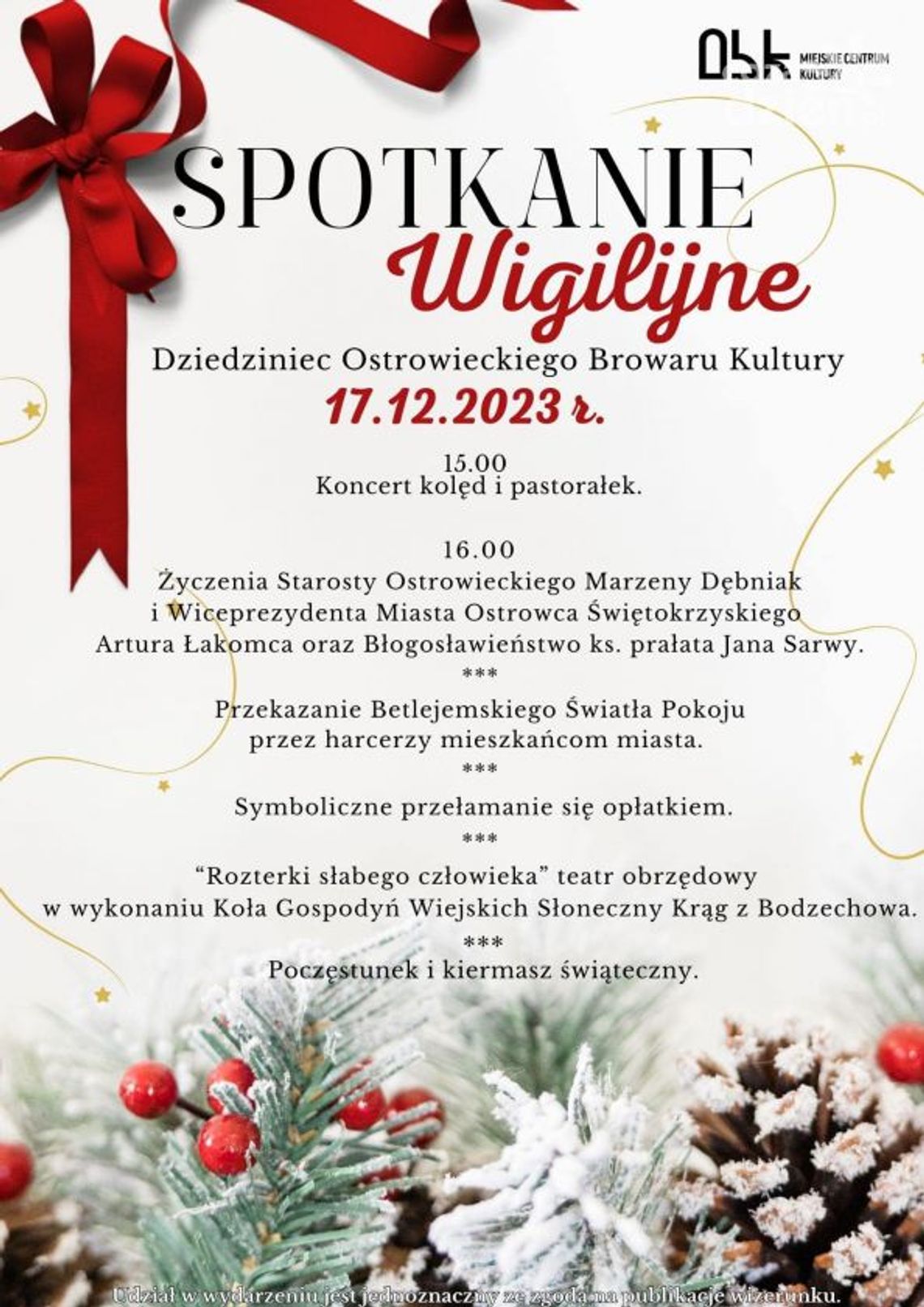Ostrowiec szykuje się do wigilijnego spotkania 