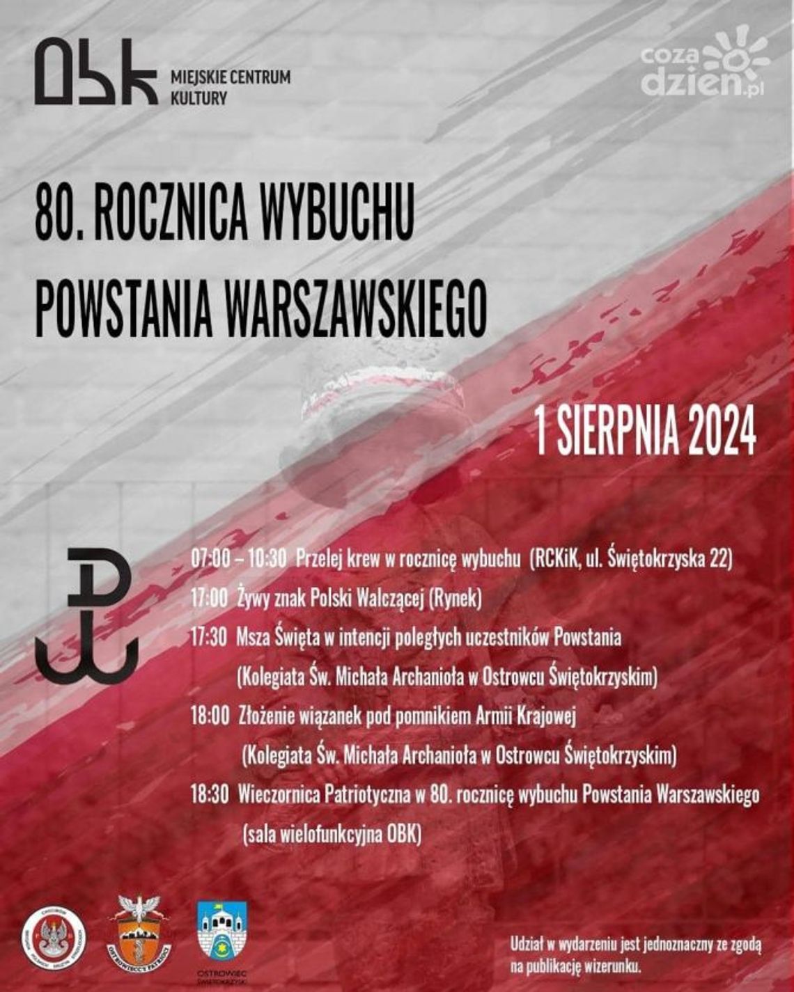 Ostrowiec upamiętni bohaterów Powstania Warszawskiego Ostrowiec upamiętni bohaterów Powstania Warszawskiego