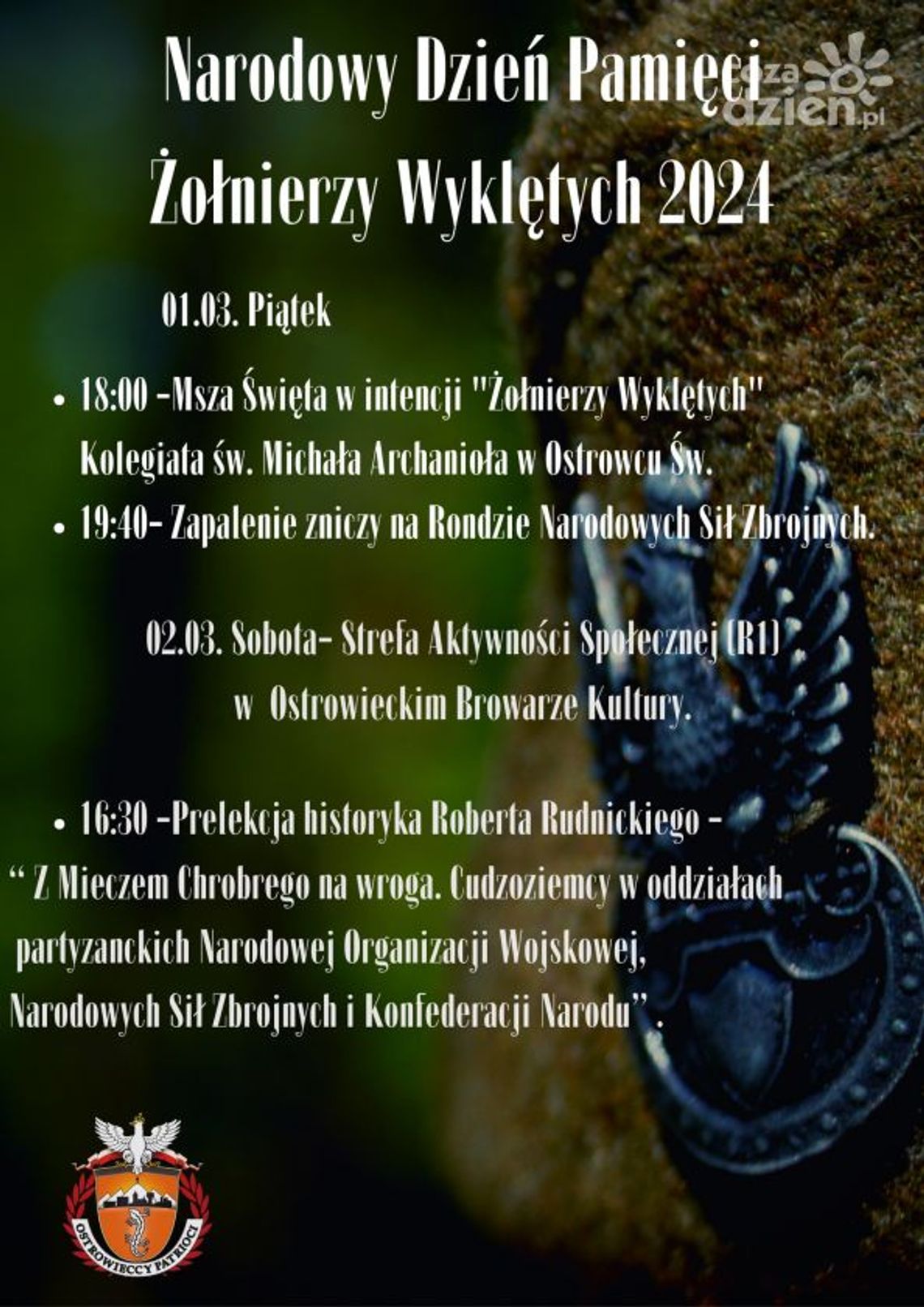 Ostrowiec upamiętni Żołnierzy Wyklętych Ostrowiec upamiętni Żołnierzy Wyklętych