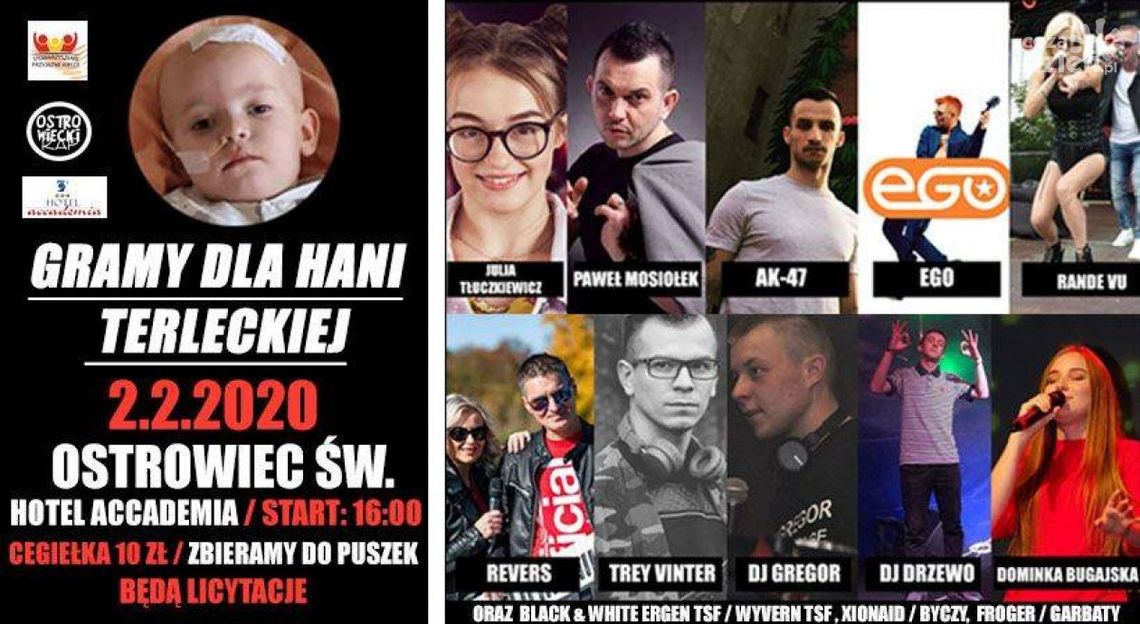 Ostrowiec zagra dla Hani Ostrowiec zagra dla Hani