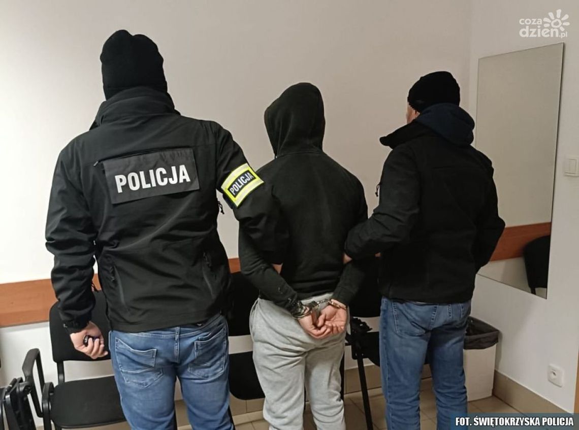 Ostrowieccy policjanci zatrzymali 22-letniego mężczyznę z Ukrainy, poszukiwanego czterema listami gończymi