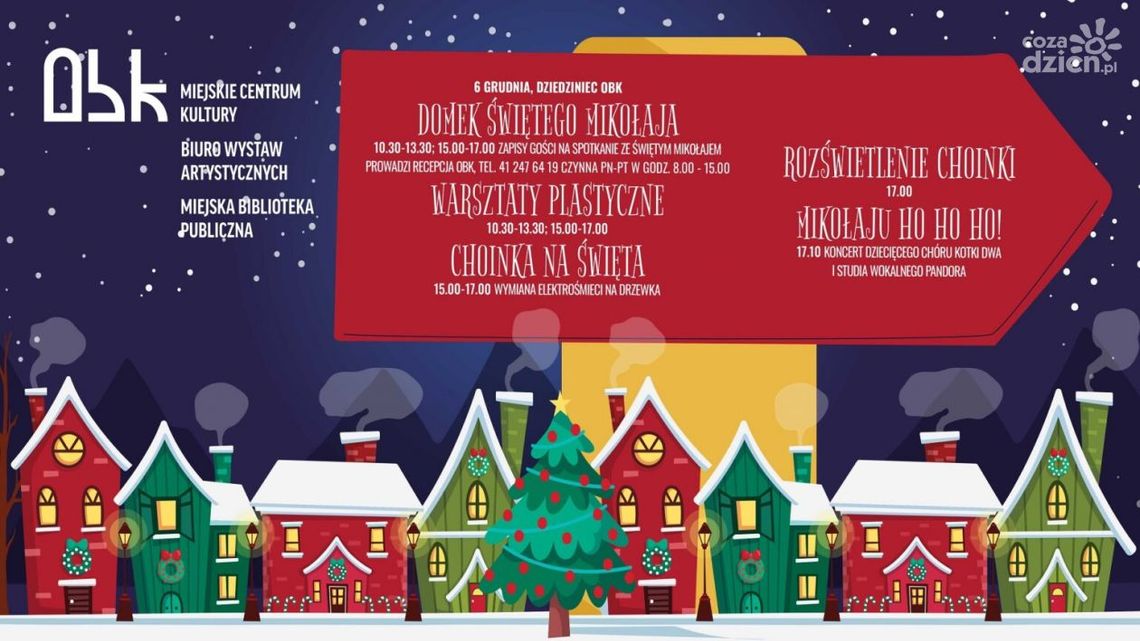 Ostrowiecki Mikołaj z choinkami i koncertem Ostrowiecki Mikołaj z choinkami i koncertem
