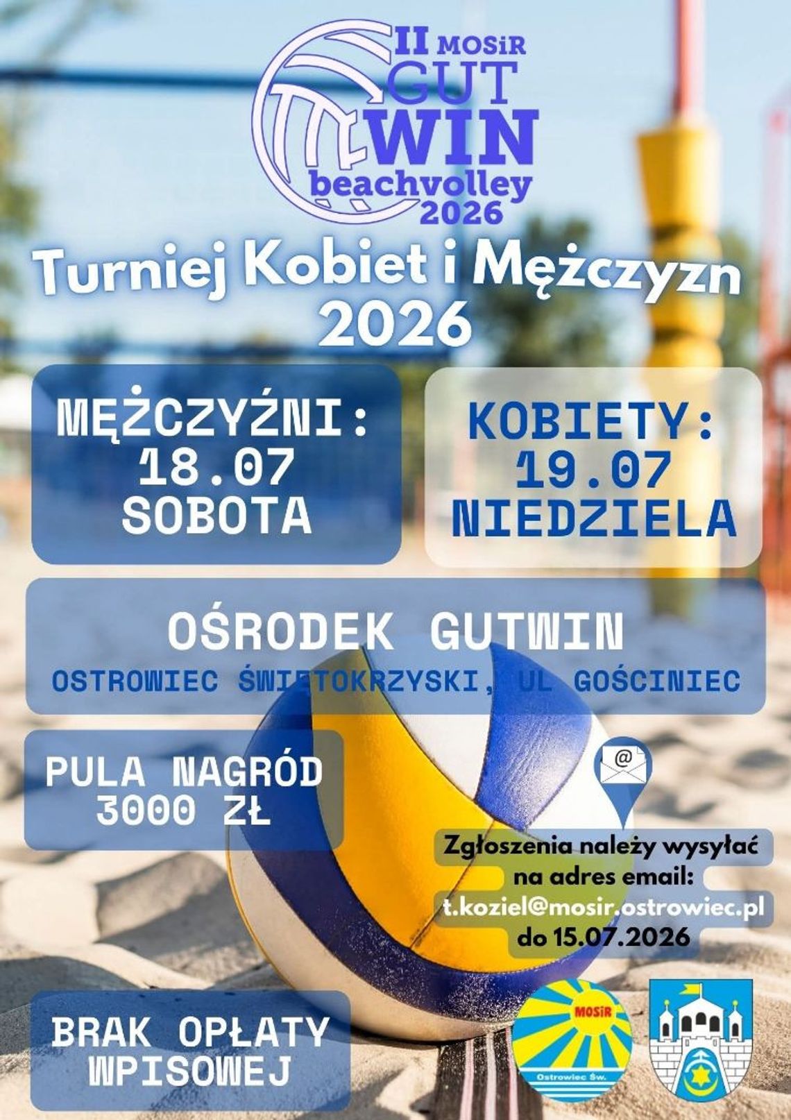 Ostrowiecki MOSiR zaprasza na Gutwin Beach Volley