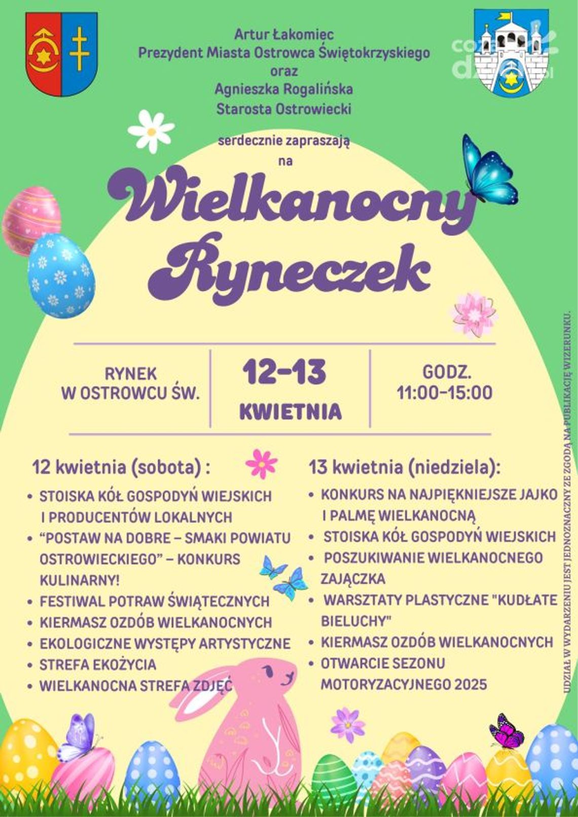 Ostrowiecki "Wielkanocny Ryneczek" z atrakcjami artystycznymi i kulinarnymi Ostrowiecki "Wielkanocny Ryneczek" z atrakcjami artystycznymi i kulinarnymi