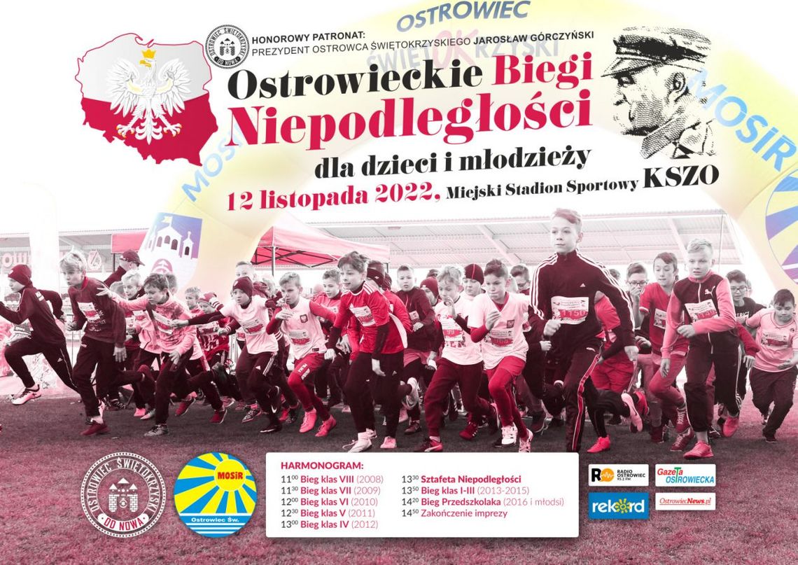 Ostrowieckie Biegi Niepodległości dla dzieci i młodzieży
