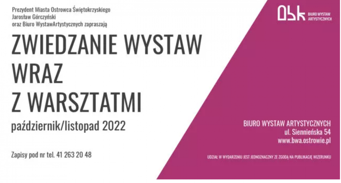 Ostrowieckie BWA zaprasza na kreatywne warsztaty