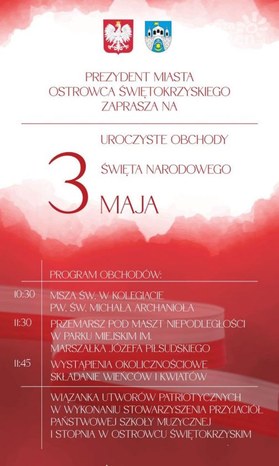 Ostrowieckie obchody rocznicy uchwalenia Konstytucji 3 Maja Ostrowieckie obchody rocznicy uchwalenia Konstytucji 3 Maja