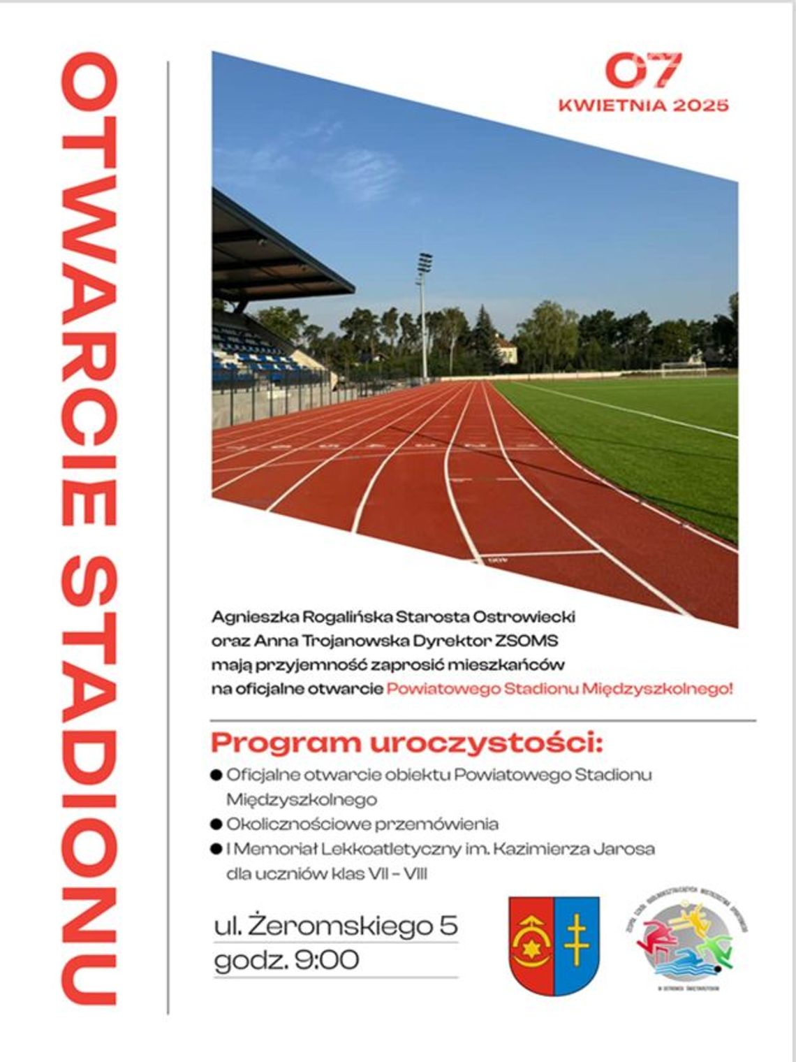 Otwarcie ostrowieckiego stadionu lekkoatletycznego Otwarcie ostrowieckiego stadionu lekkoatletycznego