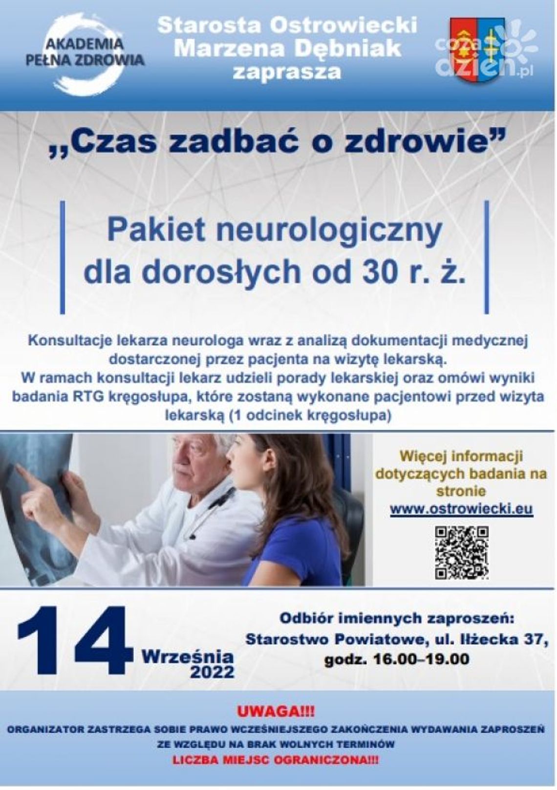 Pakiet neurologiczny dla dorosłych mieszkańców Powiatu Ostrowieckiego 