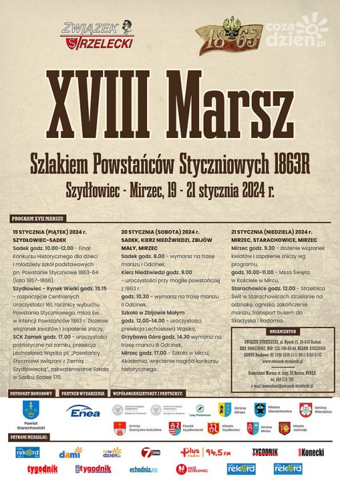 Patriotyczny Marsz Szlakiem Powstańców Styczniowych Patriotyczny Marsz Szlakiem Powstańców Styczniowych