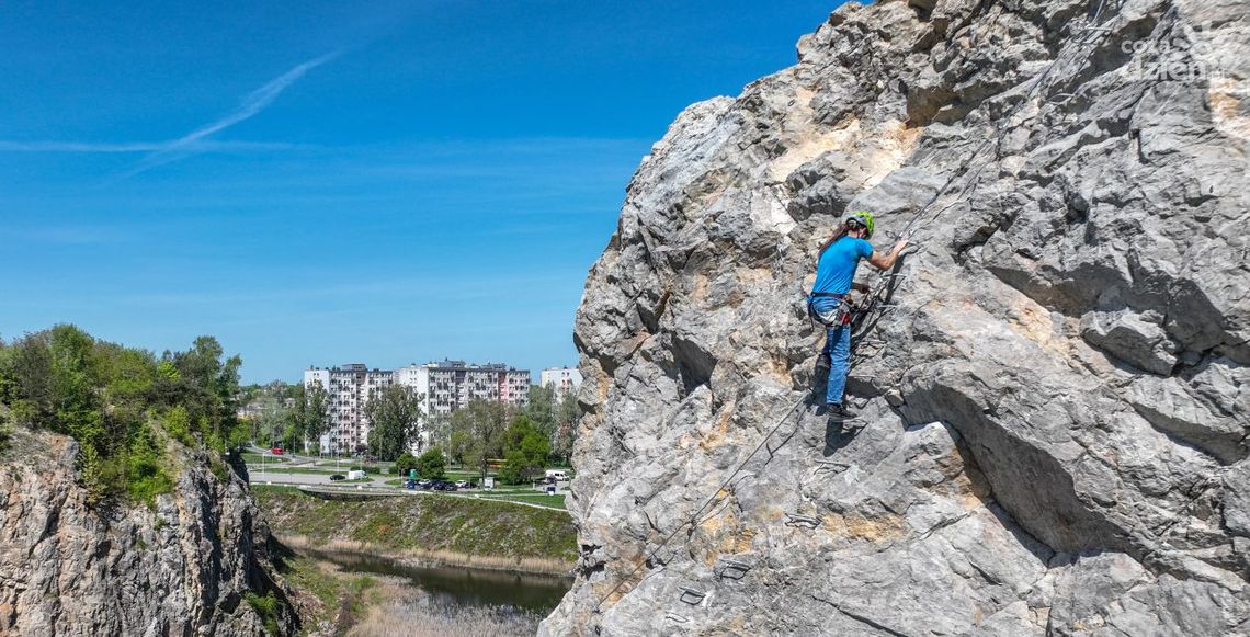 Pierwsza w Polsce Via Ferrata powstała na kieleckiej Kadzielni Pierwsza w Polsce Via Ferrata powstała na kieleckiej Kadzielni