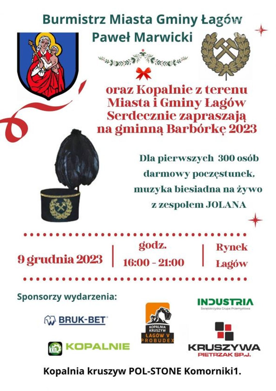 Pierwsze w historii górnicze święto w gminie Łagów Pierwsze w historii górnicze święto w gminie Łagów