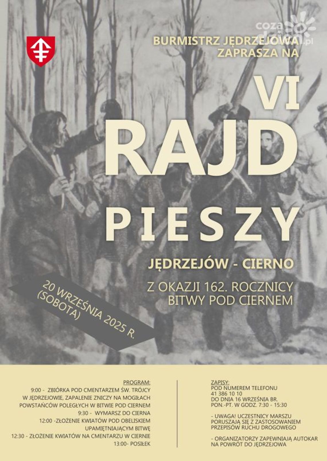 Pieszo śladami historii – VI Rajd w rocznicę bitwy pod Ciernem już 20 września
