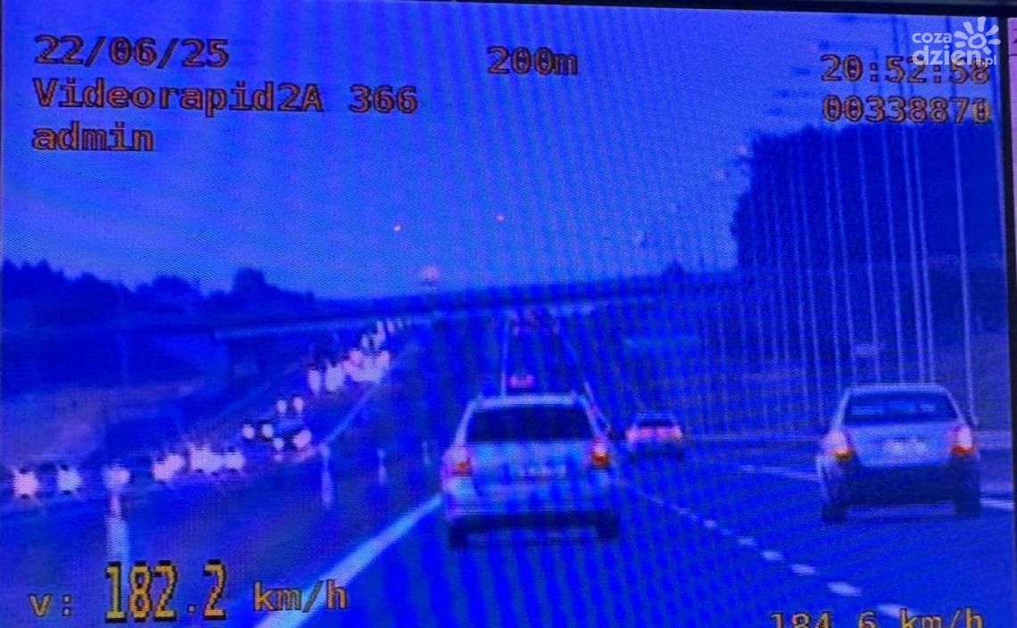 Pijany z dziećmi jechał ponad 180 km/h Pijany z dziećmi jechał ponad 180 km/h