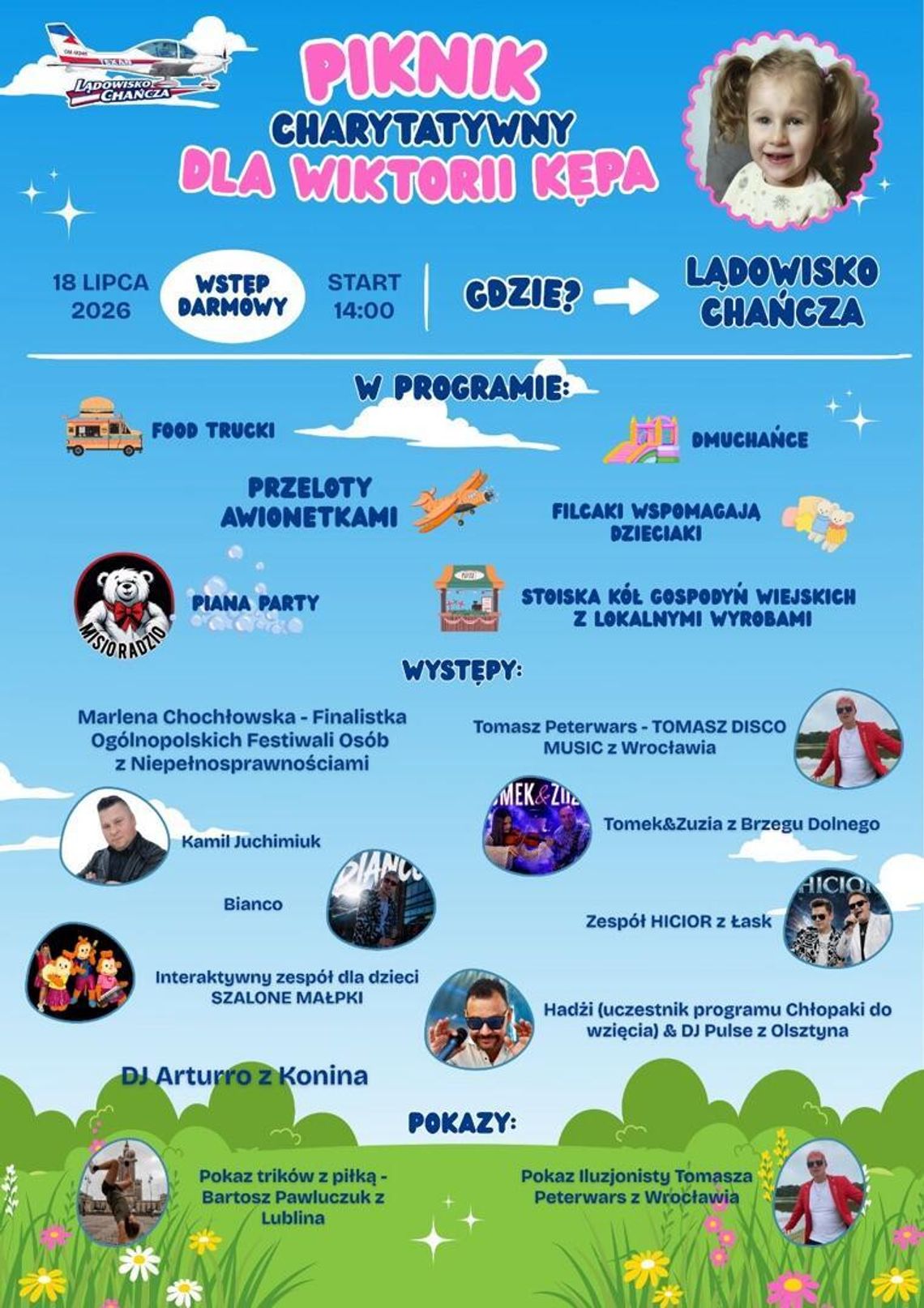 Piknik Charytatywny dla Wiktorii Kępy. Mnóstwo atrakcji i wspólny cel – pomoc w walce z ciężką chorobą