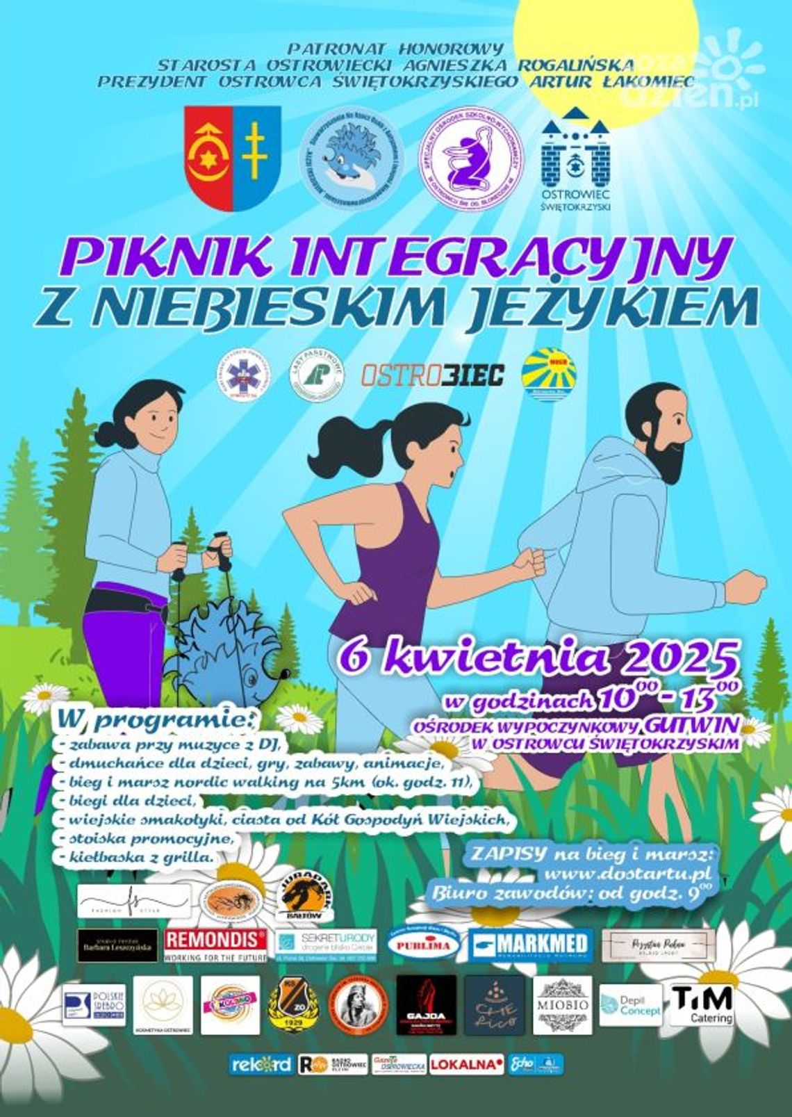 Piknik Integracyjny z Niebieskim Jeżykiem Piknik Integracyjny z Niebieskim Jeżykiem