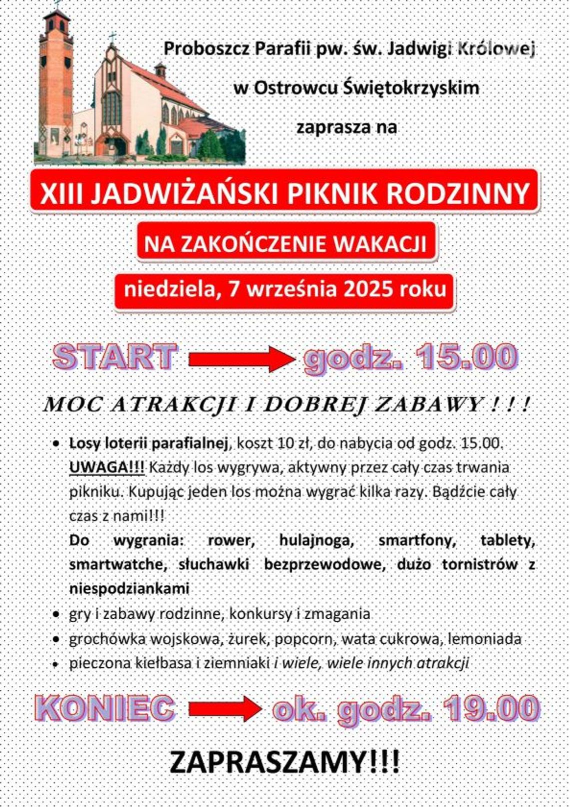 Piknik Jadwiżański na zakończenie wakacji Piknik Jadwiżański na zakończenie wakacji