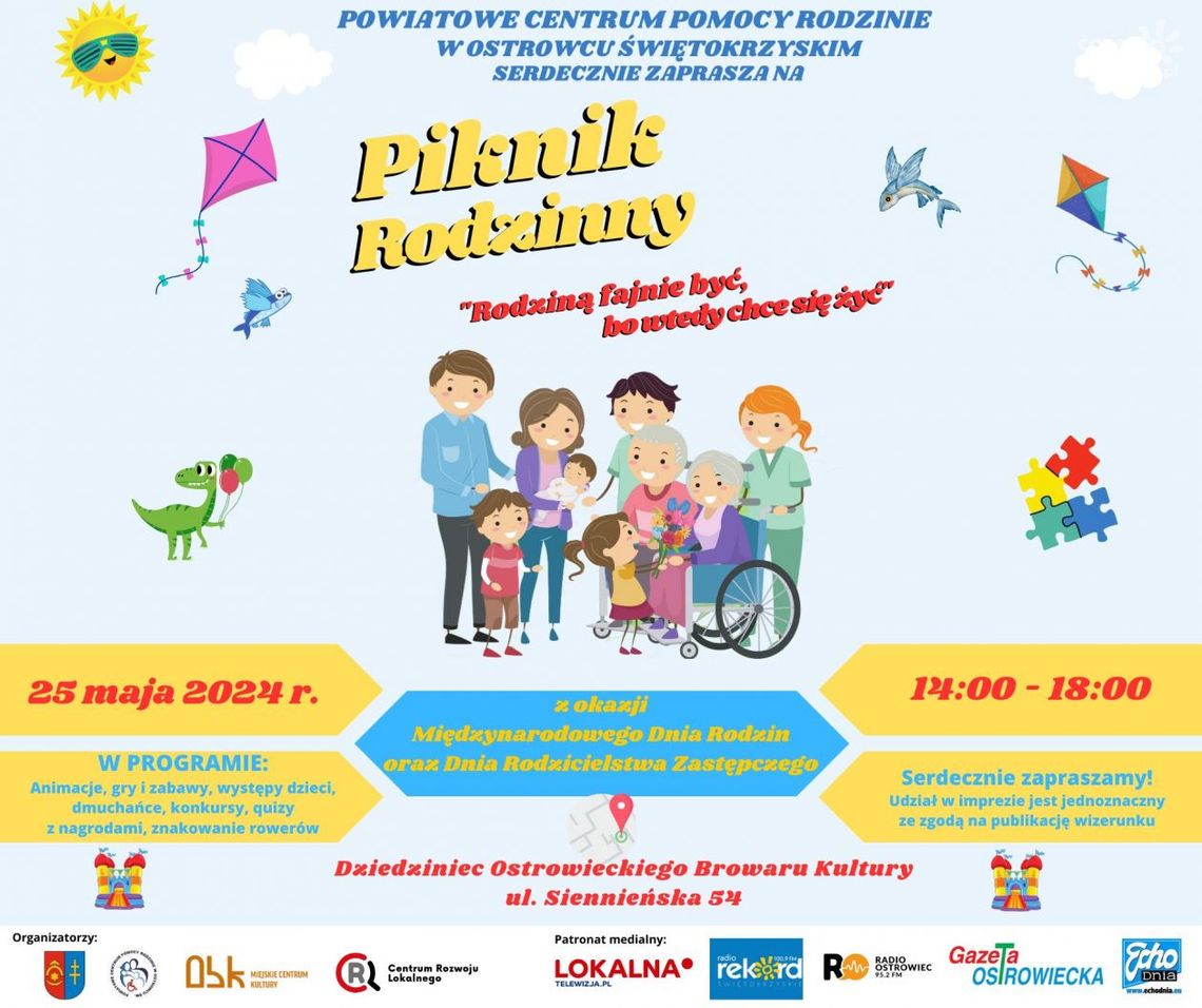 Piknik promujących rodzicielstwo zastępcze w Ostrowcu Piknik promujących rodzicielstwo zastępcze w Ostrowcu