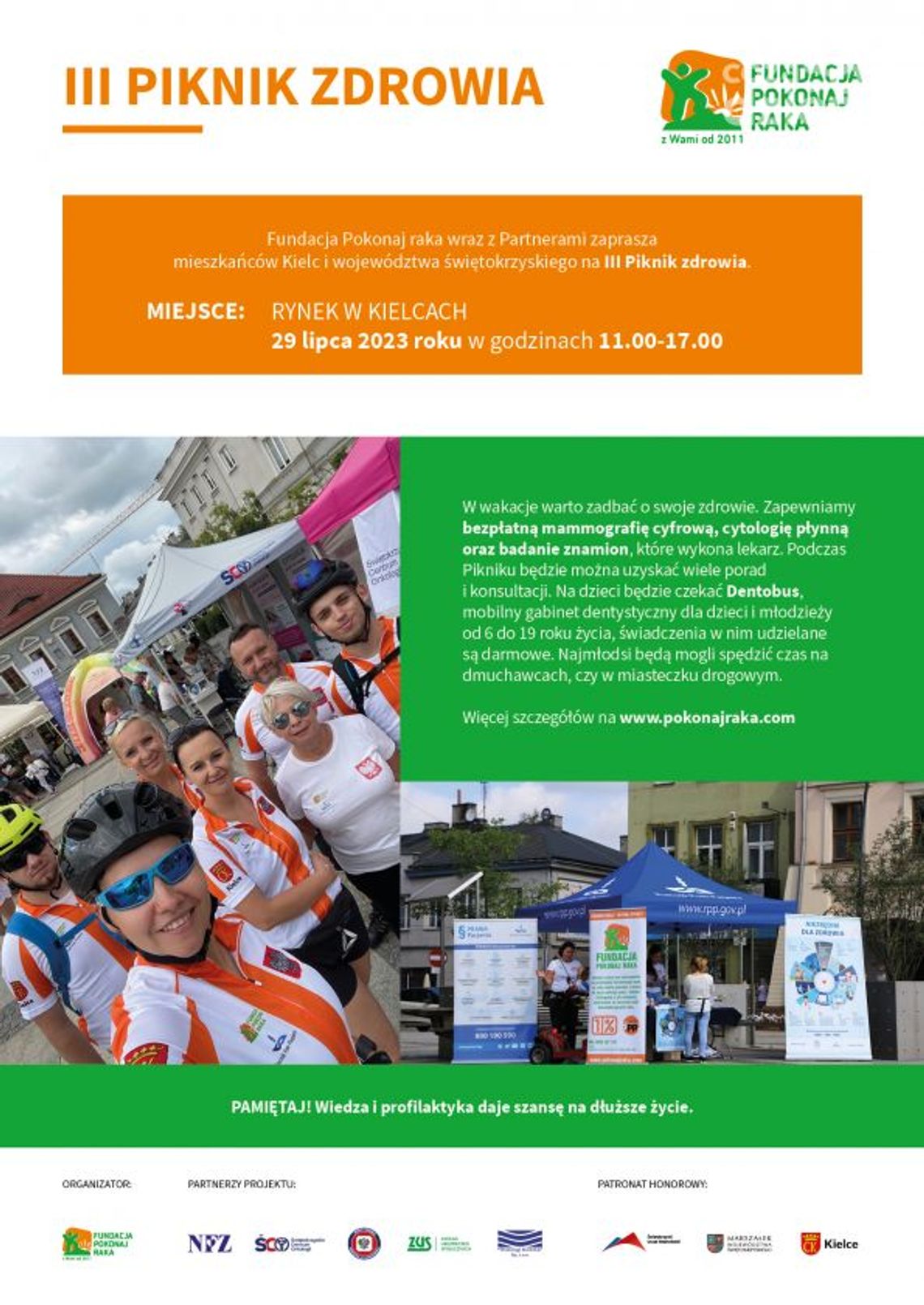 Piknik Zdrowia w Kielcach i Pińczowie Piknik Zdrowia w Kielcach i Pińczowie