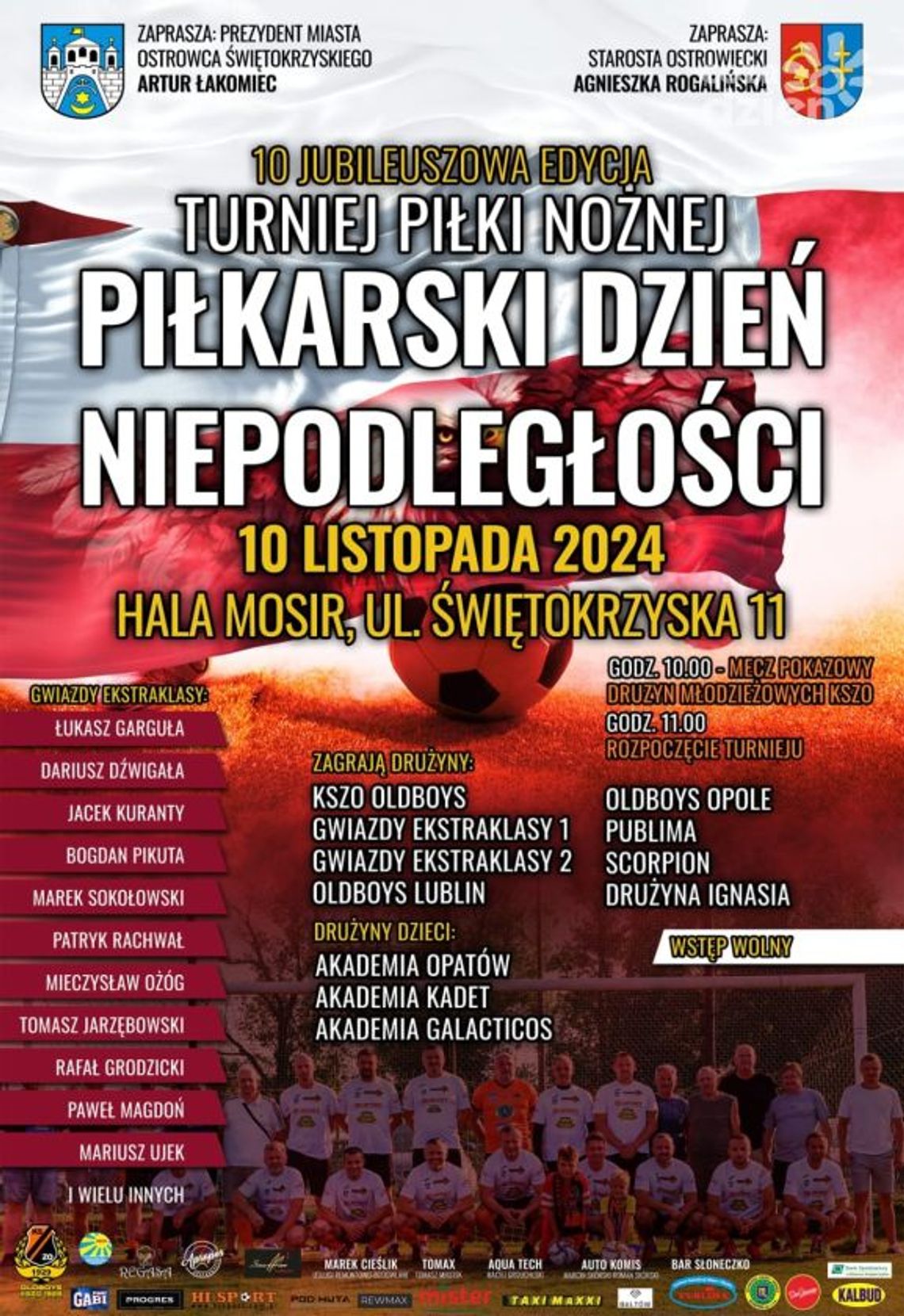 Piłkarski Dzień Niepodległości z byłymi reprezentantami kraju Piłkarski Dzień Niepodległości z byłymi reprezentantami kraju