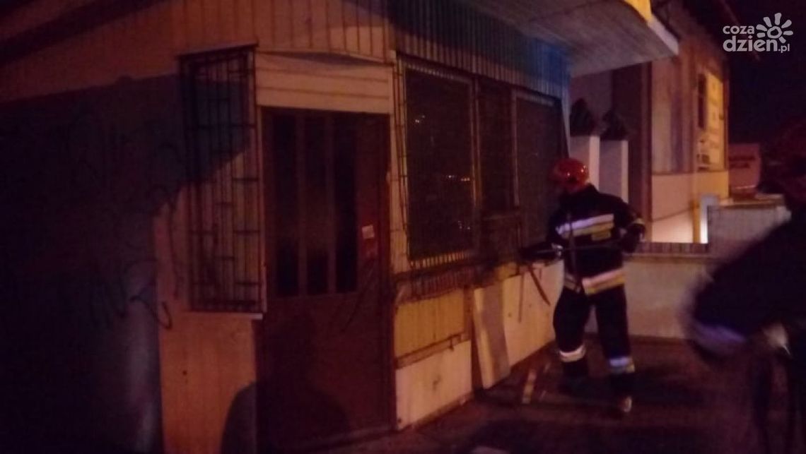 Płonął kiosk przy Traugutta Płonął kiosk przy Traugutta