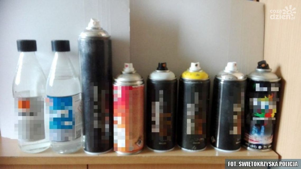 Po alkoholu bawił się w "artystę" Po alkoholu bawił się w "artystę"