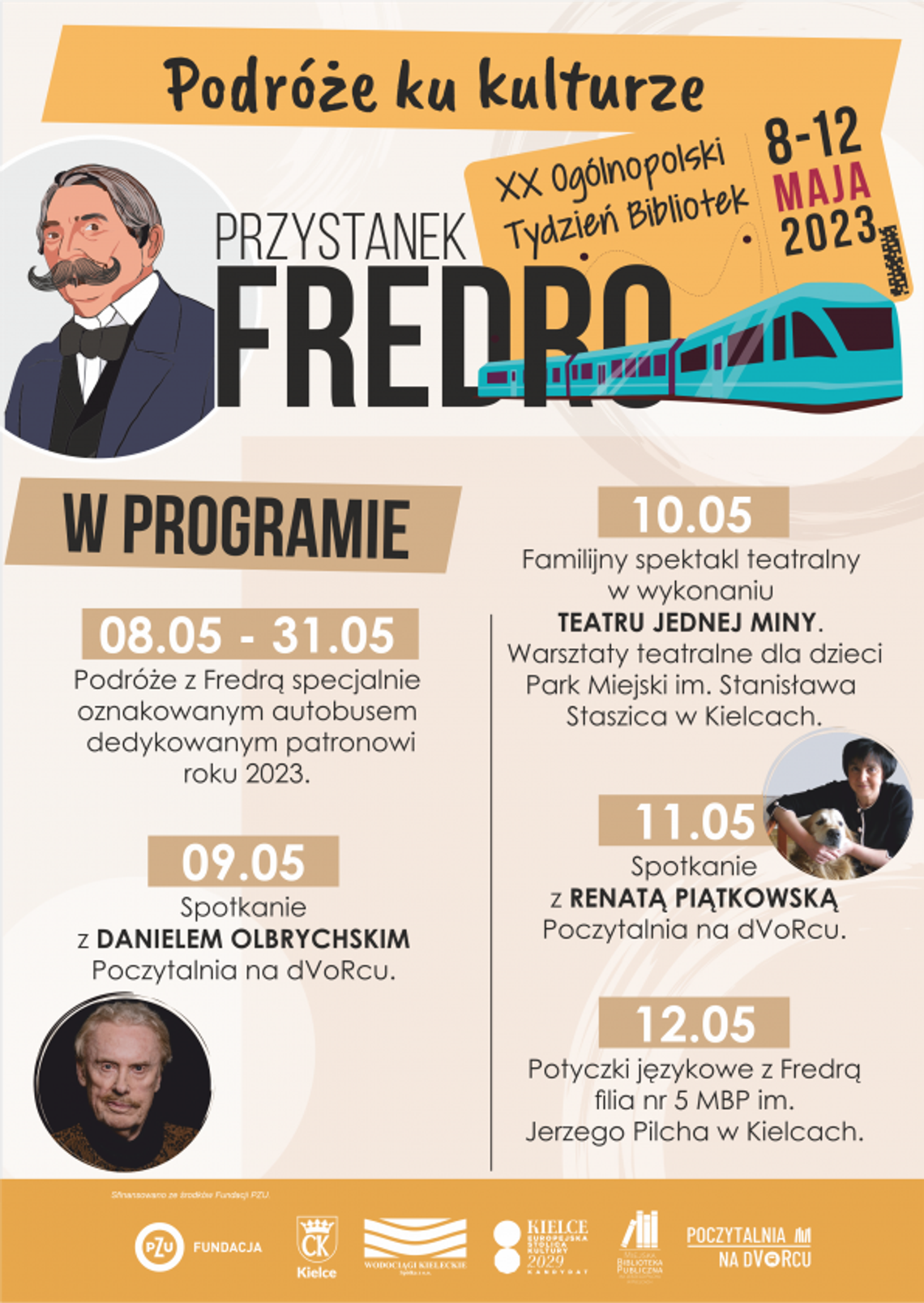 "Podróże ku kulturze" i postój na "Przystanku Fredro". Biblioteka Miejska zaprasza na Tydzień Bibliotek