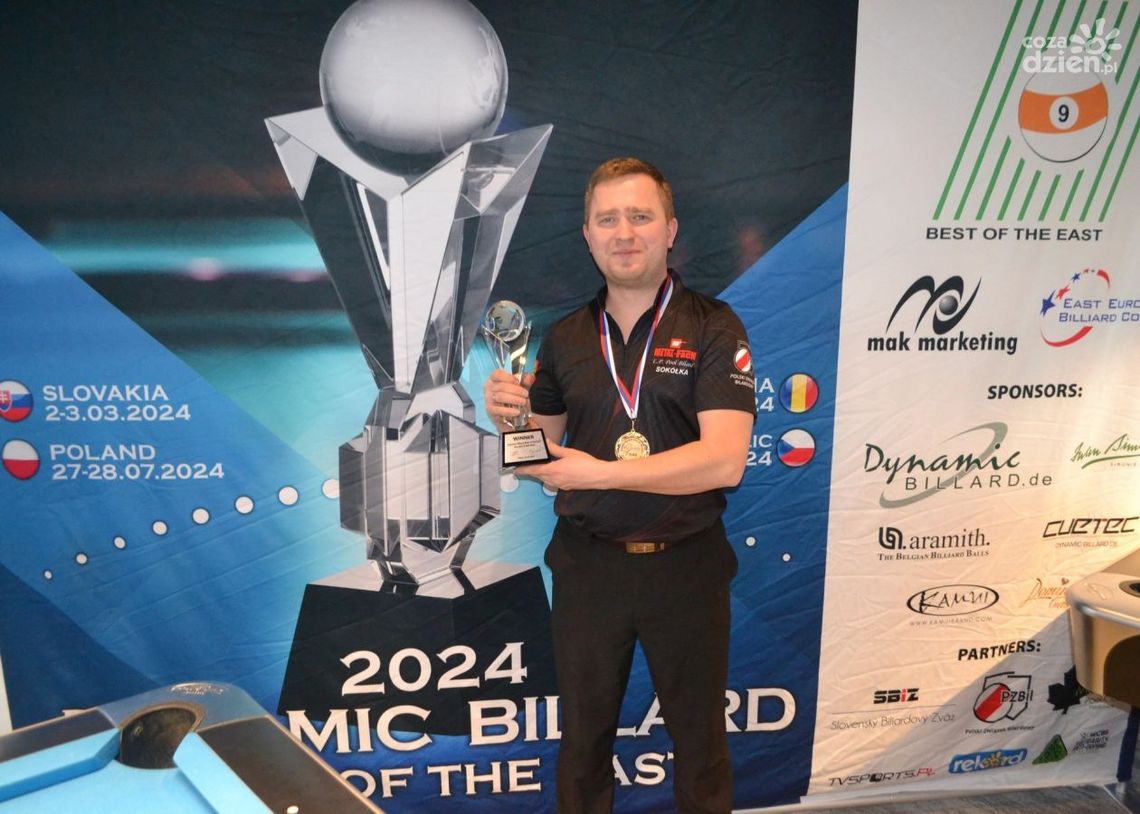 Polak zwyciężył słowacką edycję Dynamic Billard Best of the East -Slovakia 9-Ball. Radio Rekord patronem medialnym Polak zwyciężył słowacką edycję Dynamic Billard Best of the East -Slovakia 9-Ball. Radio Rekord patronem medialnym
