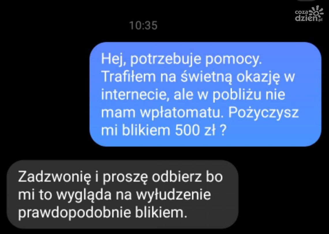 Policja ostrzega przed wyłudzeniami Policja ostrzega przed wyłudzeniami