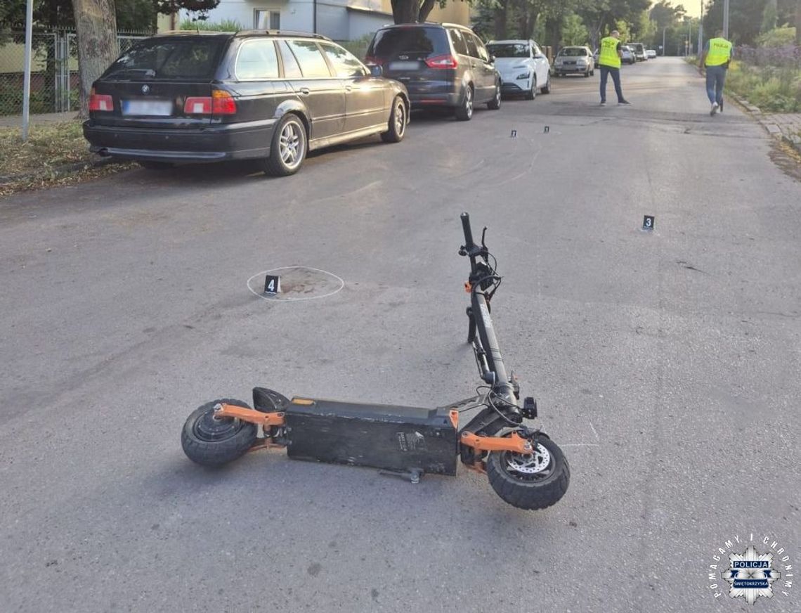 Policyjna akcja „Hulajnoga” w Świętokrzyskiem. Funkcjonariusze kontrolują użytkowników elektrycznych hulajnóg Policyjna akcja „Hulajnoga” w Świętokrzyskiem. Funkcjonariusze kontrolują użytkowników elektrycznych hulajnóg